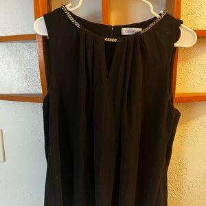 Calvin Klein Black Chain Detail Blouse
